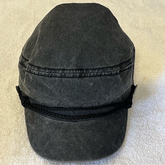 David and Young Gray Denim Cap with Black Trim - Picture 15 of 15